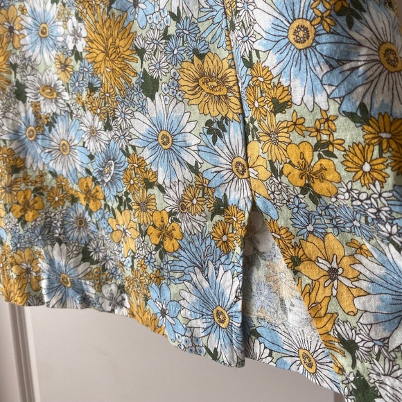 *NWOT UO Darren Notched Linen Mini Skirt size small - Picture 6 of 9